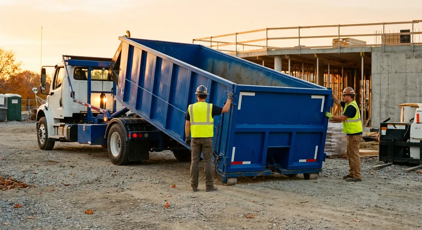 Commercial dumpster rental delivery in Chelsea, MA