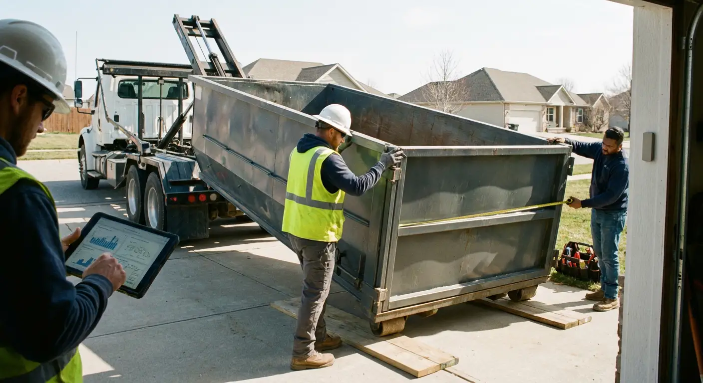 Roll-off dumpster dimensions and capacity guide in Chelsea, MA